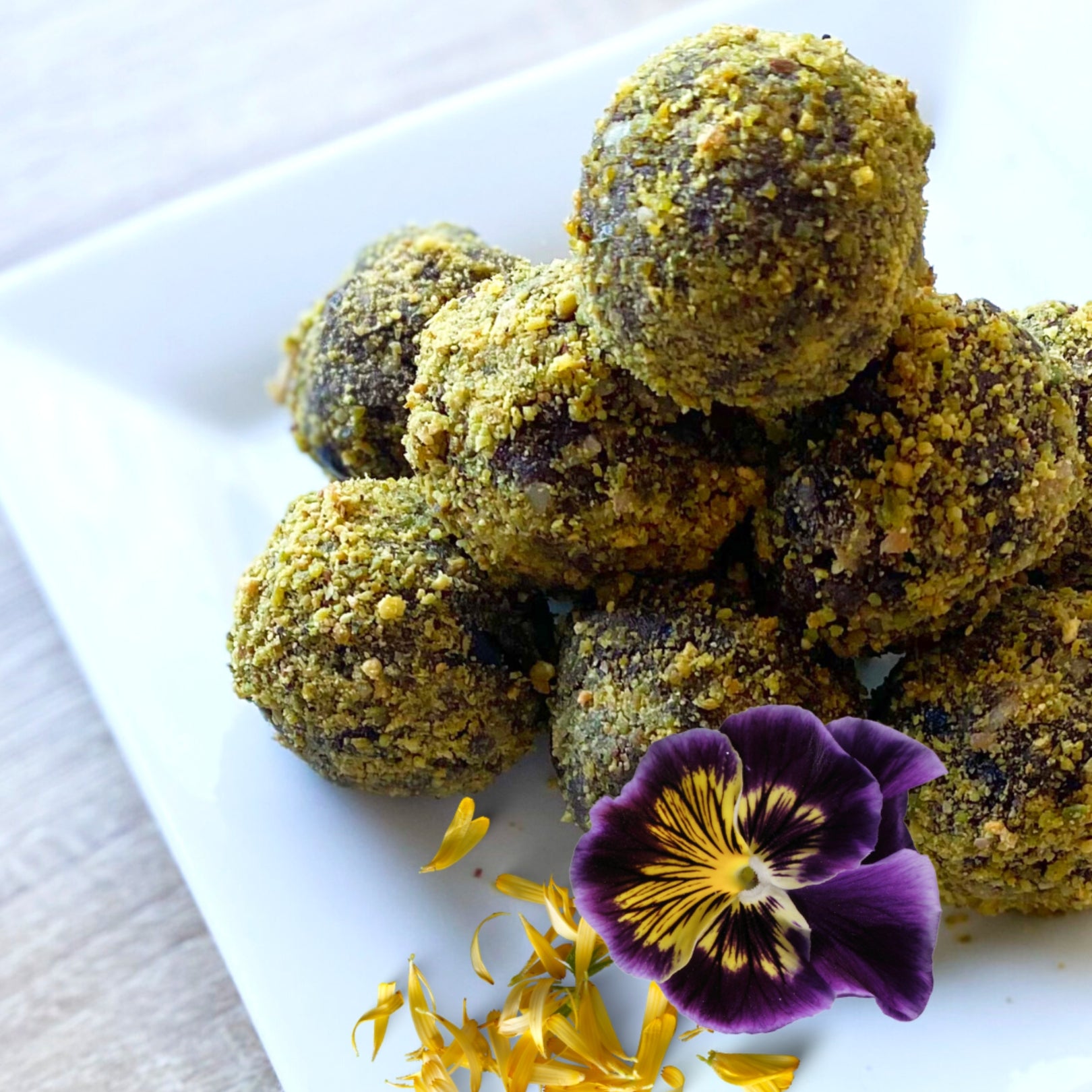 Chocolate Collagen and Cranberries Dipped in Pistachios