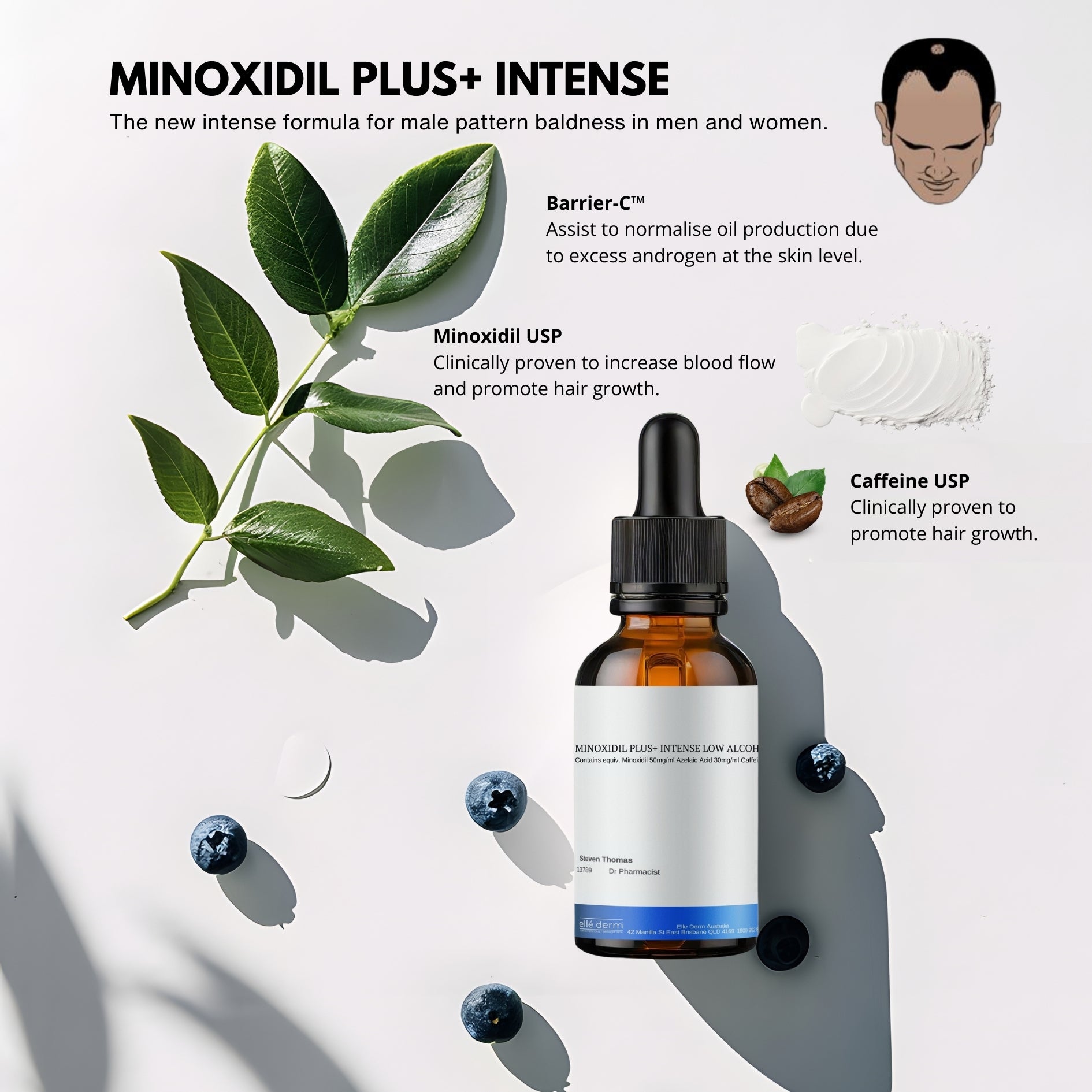 Minoxidil Plus+ Intense (Low alcohol)